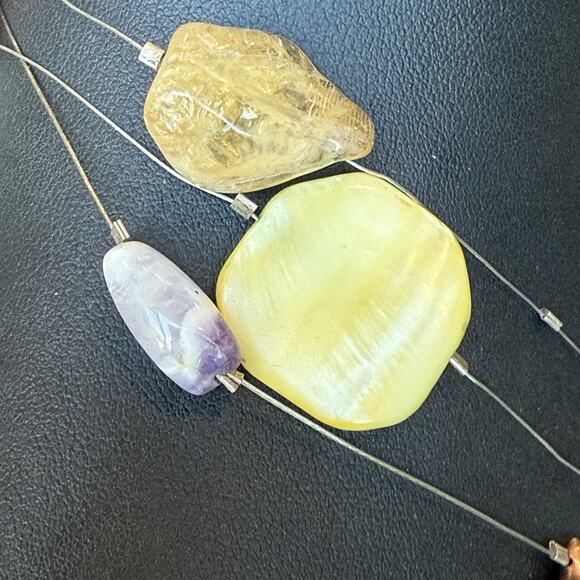 Polished Agate Carnelian Semi Precious Stone Necklace Repair Parts Only Sterling - Picture 6 of 8